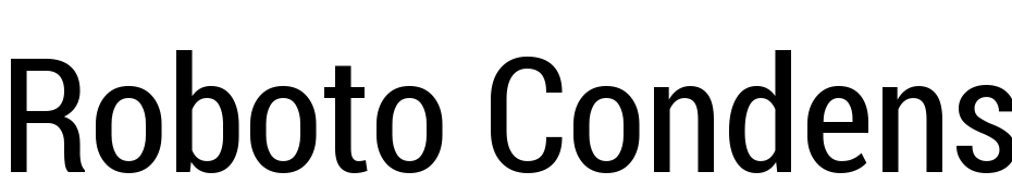 Roboto Condensed Regular Yazı tipi ücretsiz indir